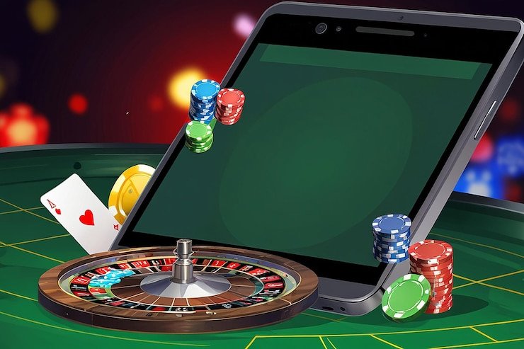 Tampilan menu navigasi aplikasi Android rotogel dengan kategori permainan dan olahraga